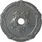 Ekena Millwork Attica with Rose Ceiling Medallion (Canopies up to 4 1/2"), 26"OD x 3 3/4"ID x 1 1/2"P, Platinum CM26ATPLS - alternate 1
